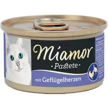 Miamor Pastete Geflügelherzen 85 g