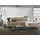 Talamo Italia Festes Sofa Nami, Ecksofa, 100% Italy, Sofa Wohnzimmer mit, Rechte Containerhalbinsel, mit Standard-armlehnen, Cm 280x95h90, Beige - Beige