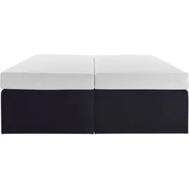 Westfalia Schlafkomfort Boxspringbett, schwarz, B:180cm L:200cm, Bezug Bett: Feinstrukturstoff (77% Polyester, 23%Viskose) oder Microfaser (100% Polyester);Bonnellfederkernmatratze: 100%Polyester;Kaltschaummatratze: 100% Polyester, Bezug abnehm- und waschbar bis 60C, WESTFALIA