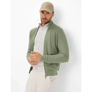 Brax Herren, Strickjacke Style JAKE thyme, grün, Gr. 4XL