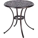 Beliani Beistelltisch Ø 68 x 75 cm Braun