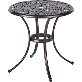 Beliani Beistelltisch Ø 68 x 75 cm Braun