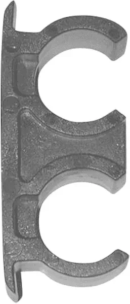 Pipe holder with screw/dowel