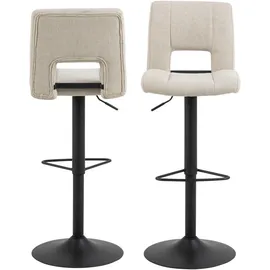 Actona Barhocker SYLVIA 41,5 x 115 x 52 cm Beige