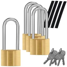 luxuskollektion Vorhängeschloss Messingschloss Gleichschließung 40mm 40mml*4