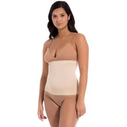Corsage MAGIC BODYFASHION "Waistnipper", Damen, Gr. L, N-Gr, braun (latte), Obermaterial: 89% Polyamid, 11% Elasthan, unifarben, feminin, eng, ohne Ausschnitt, Corsagen, Silikonabschlüsse oben und unten verhindern ein Einrollen