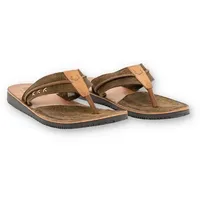 Stockerpoint Herren 1335 Trachtenflipflop, Havanna gespeckt - 47 EU