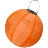 Ceboic Lampions Solar Außen, Solar LED Laterne Wetterfest Nylon Hängende Gartenlaterne Papierlampen in Kugelform, Laterne Lichterkette Outdoor für Garten Terrasse Hochzeit (Orange)