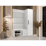 Mirjan24 Garderoben-Set Medi II 84 x 42 cm Weiß