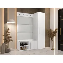 Mirjan24 Garderoben-Set Medi II 84 x 42 cm Weiß