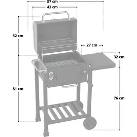 TAINO Hero Set mit Haube Holzkohlegrill