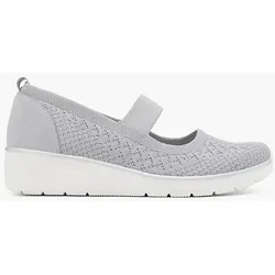 Komfort Slipper - Damen - grau