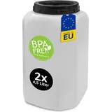 plasteo Frischhaltedose eckig transparent 4,5 l 2-teiliges Set