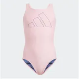 Adidas Mädchen ' Performance Big Bars Swimsuit Girls Badeanzug, pink Spark,