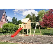 Akubi Spielhaus Frieda Set B mit Rutsche rot 91181
