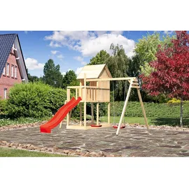 Akubi Spielhaus Frieda Set B mit Rutsche rot 91181