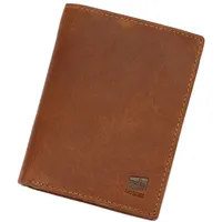 NORDEE Elegante Geldbeutel Herren, Portemonnaie Herren 9,5 cm x 12 cm x 2,8cm Geldbörse Herren Leder Imitation, RFID Schutz, Kunstkeder Portmonee Herren - Camel