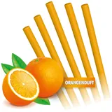 EASYmaxx Abflussreiniger Sticks mit frischem Orangenduft 50er Set | Rohrreiniger Stäbchen für Spüle, Dusche oder Waschbecken | Für saubere Abflüsse und gegen schlechte Gerüche