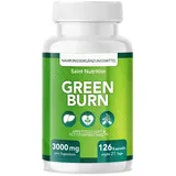 Saint Nutrition Green Burn Appetitzügler – hochdosiert - Glucomannan, Cholin, Vitamin B1 + B6 – Unterstützung für Abnеhmen - schnell