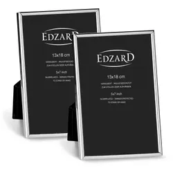 2er Set Bilderrahmen Genua (13x18 cm), edel versilbert, anlaufgeschützt