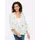 Heine Blusenjacke in ecru-erdbeere-gemustert | Gr.: 40-42