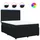 vidaXL Boxspringbett 140 x 200 cm Schwarz