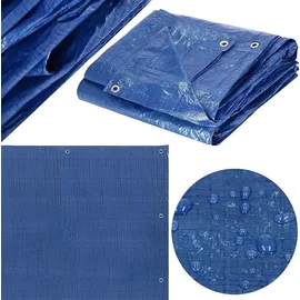 SPRINGOS Abdeckplane 5 x 8 m Blau