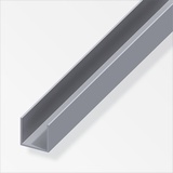 alfer U-Profil 2 m, 20 x 30 x 2 mm Aluminium roh blank