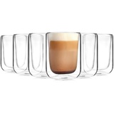 sänger Thermoglas »Cappuccino Gläserset doppelwandig«, Glas, 330 ml, spülmaschinengeeignet weiß