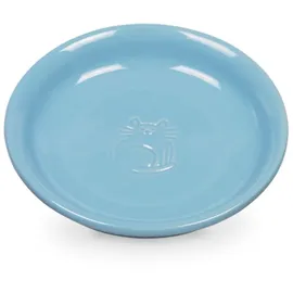 Nobby Katzen Keramik Milchschale, hellblau, Ø14 x 2 cm, 0,1 ltr.