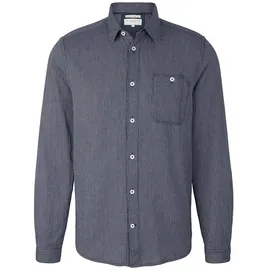 Tom Tailor Hemd - Weiß,Dunkelblau - XL