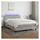 vidaXL Boxspringbett 140 x 200 cm LED Hellgrau