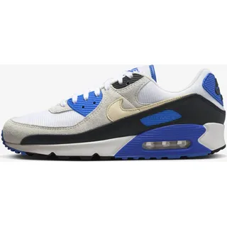 Air Max 90 Herren Premium White/Racer Blue/Black/Khaki 41