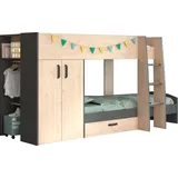 Parisot Etagenbett Stim jackson eiche/grau