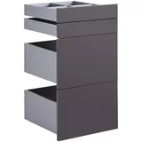 hom'in Schubladenset Unit in Anthrazit