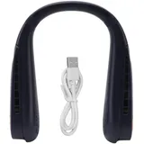 [tragbarer Nackenventilator] [ventilator Ohne Rotorblätter] Usb-aufladbar [5 Geschwindigkeitsstufen] Für Den Außenbereich Blau