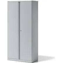 BISLEY Stahlschrank Essentials YECB09194S645 lichtgrau 4 Fachböden 91,4 x 47,0 x 197,0 cm, aufgebaut, 1 St.
