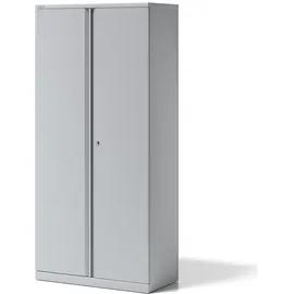 BISLEY Stahlschrank Essentials YECB09194S645 lichtgrau 4 Fachböden 91,4 x 47,0 x 197,0 cm, aufgebaut, 1 St.