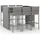 vidaXL Gartenbar-Set 7-tlg. Grau