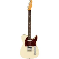Fender E-Gitarre, E-Gitarren, T-Modelle, American Professional II Telecaster RW Olympic White - E-Gitarre weiß