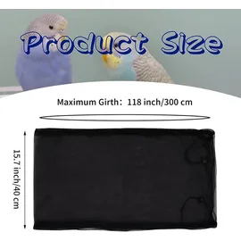 luxuskollektion Vogelkäfig Extra Groß 160 x 110 x 50 cm schwarz