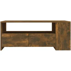 furnicato Couchtisch Braun Räuchereiche 102 x 55 x 42 cm