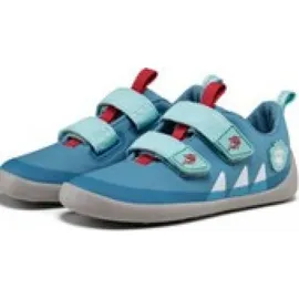 Affenzahn Barfußschuh Lucky Hai Hellblau / Rot 30