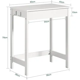 SoBuy Eckschreibtisch FWT43 Weiß