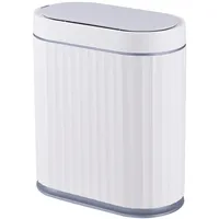 Automatischer Mülleimer mit Deckel Sensor Mülleimer, 8 Liter Badezimmer Abfal...