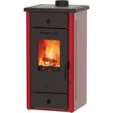 Kaminofen Alfa Plam Elita 3 Eco Energieklasse A+ 8 kW Küchenherd Rot NEU