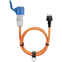 Goobay CEE-Adapterkabel für Wohnwagen, 5 m, Schutzkontakt auf CEE-Buchse