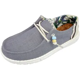 HEYDUDE hey dude Schnürhalbschuh Freizeit (Casual) Wendy Natural - Blau - 36