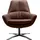 BeType Drehsessel Be Organic Standard Back Leder 81 x 92 x 83 cm Braun drehbar