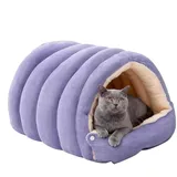 Katzenhöhle Waschbar, Katzen Schlafsack, Winterwarmes Katzenbett Haus, Katzenschlafsack, Gemütliches Haustierzeltnest Hundehöhle Kuschelhöhle Für Innen- Und Außenbereich, Wohnzimmer, Garten Und